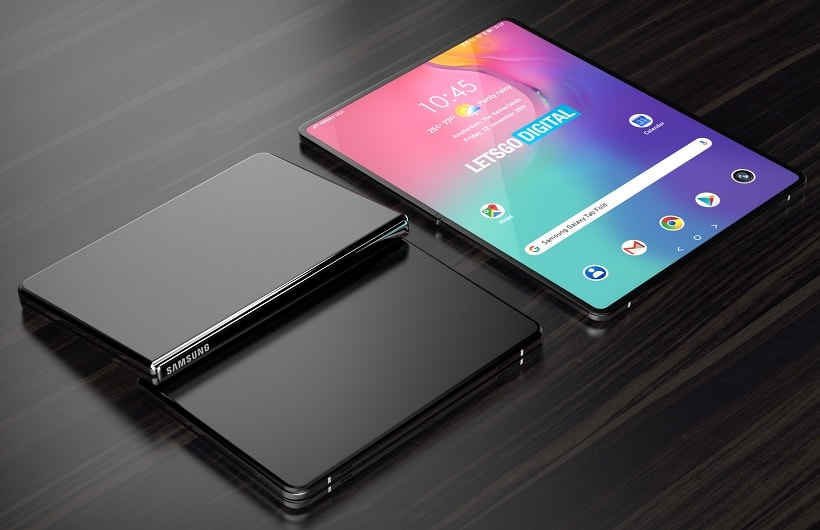 First render a flexible tablet from Samsung