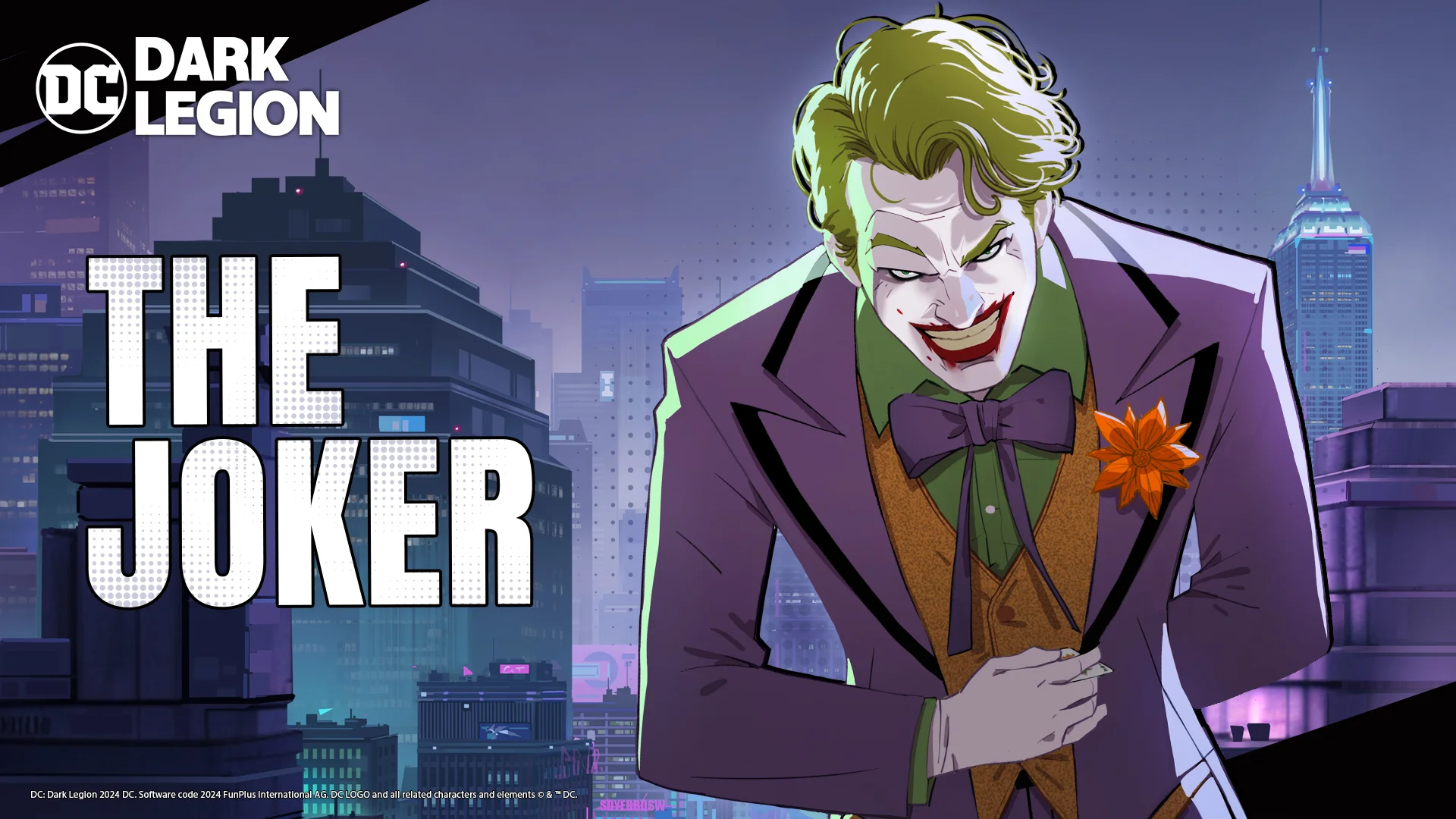 The Joker has appeared in the new version of the mobile DC: Dark Legion